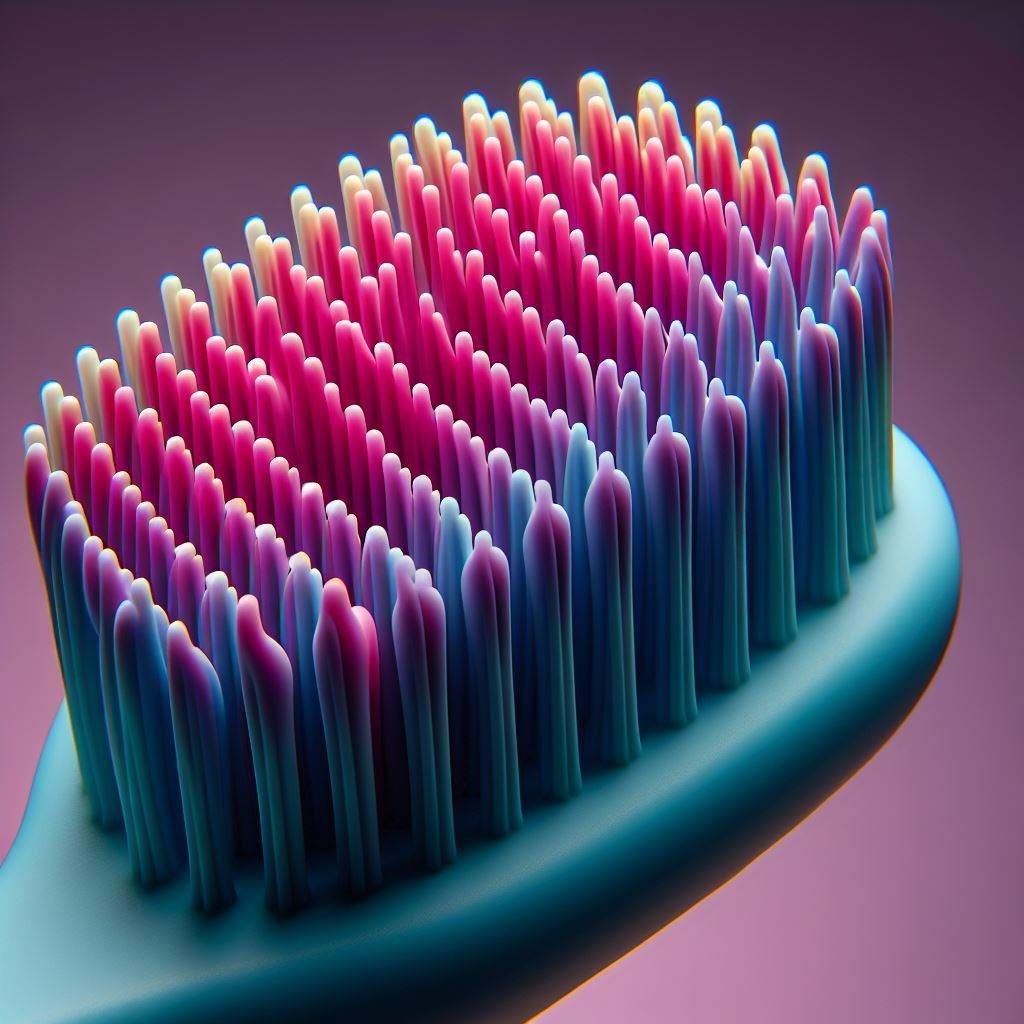 Silicone bristle brush