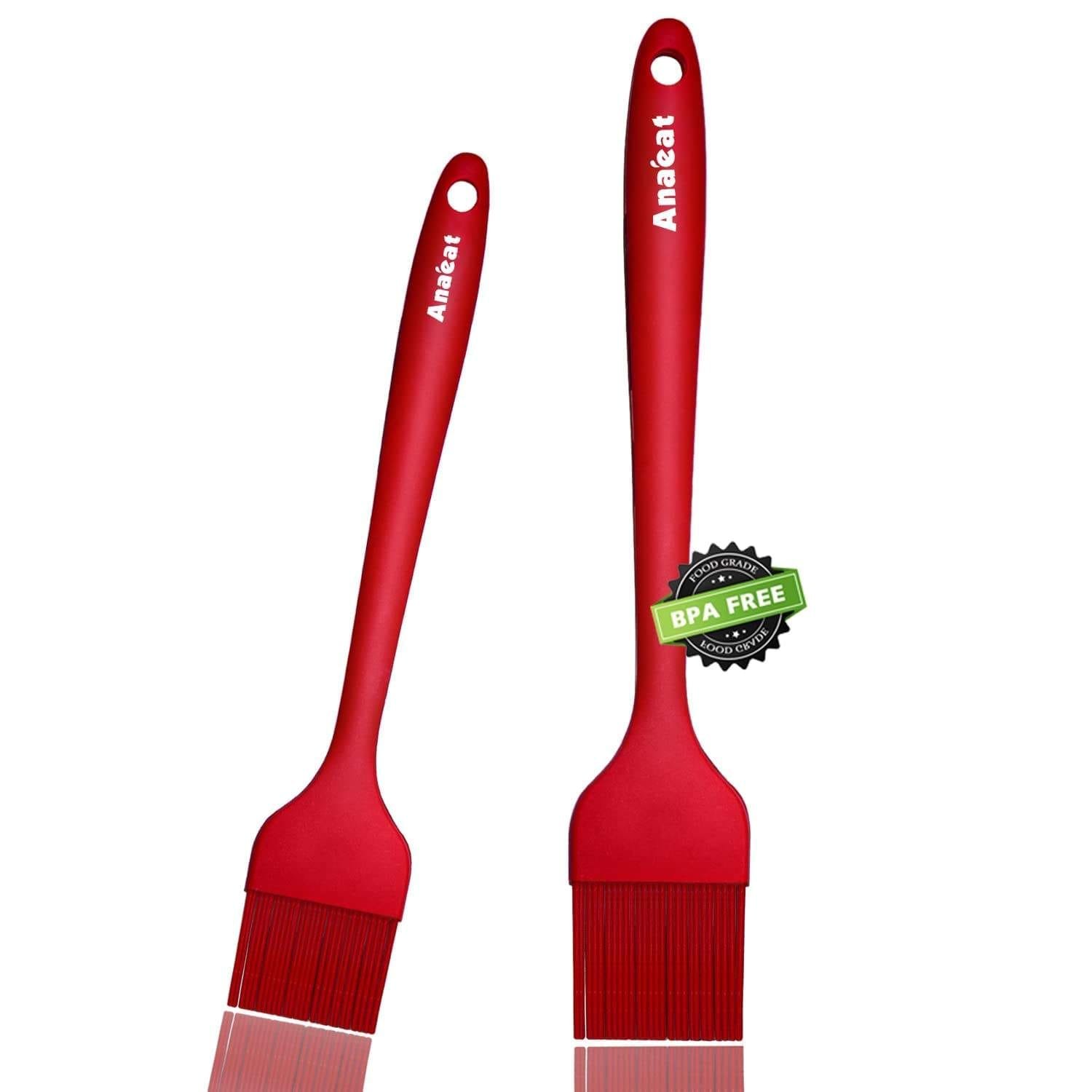 Anaeat High Heat Resistant Silicone Basting Pastry Brush Anaeat High Heat Resistant Silicone Basting Pastry Brush