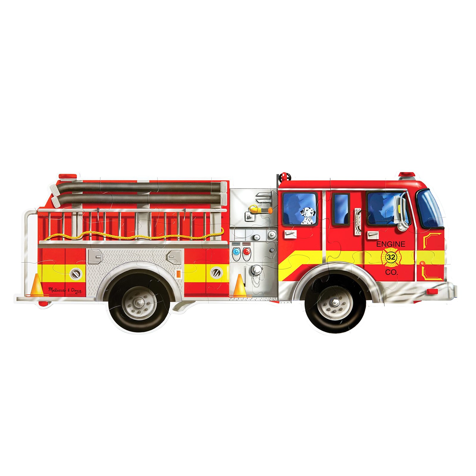 Melissa & Doug Fire Truck Jumbo Jigsaw Floor Puzzle