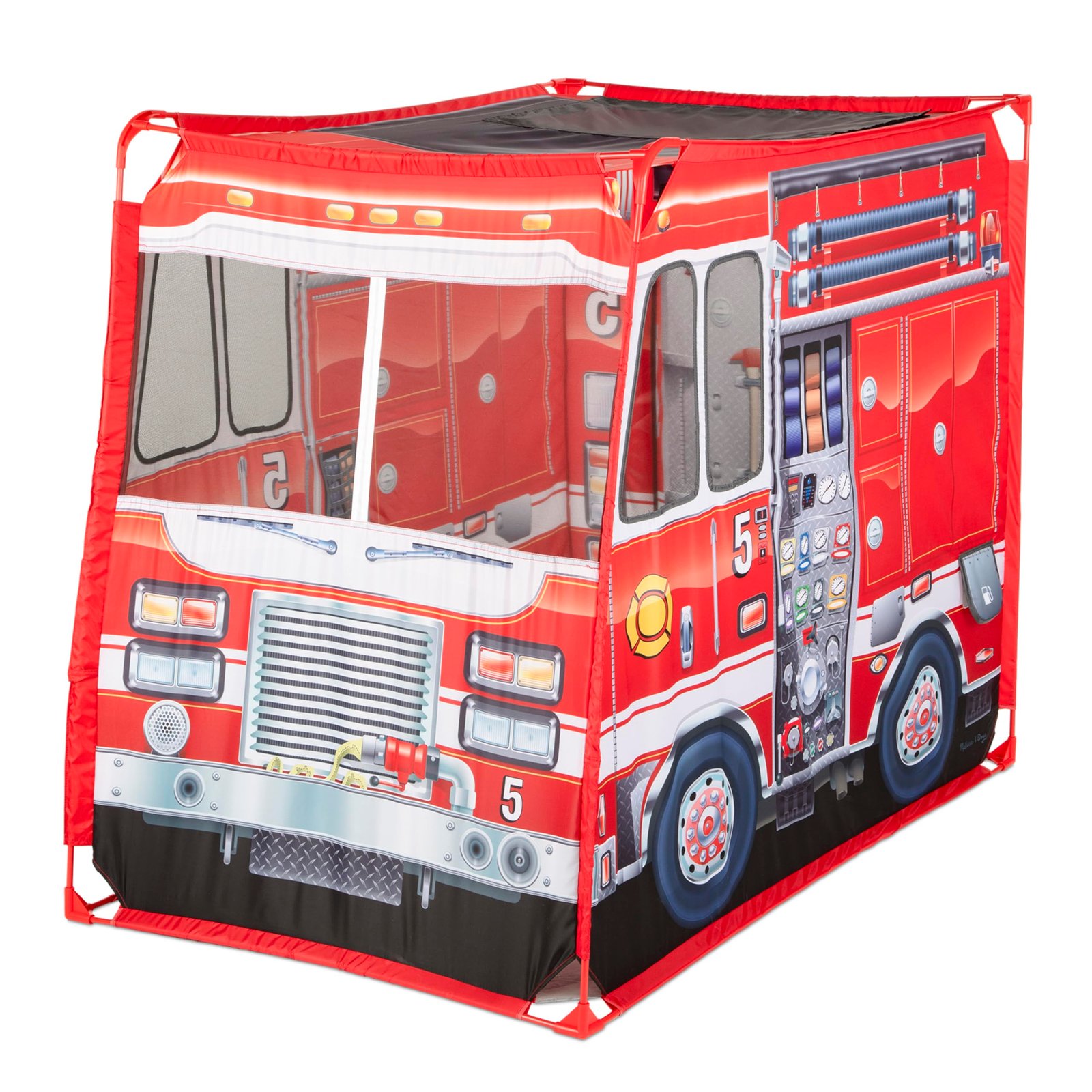 Melissa & Doug Fire Truck Play Tent Role Play Firefighter Tent