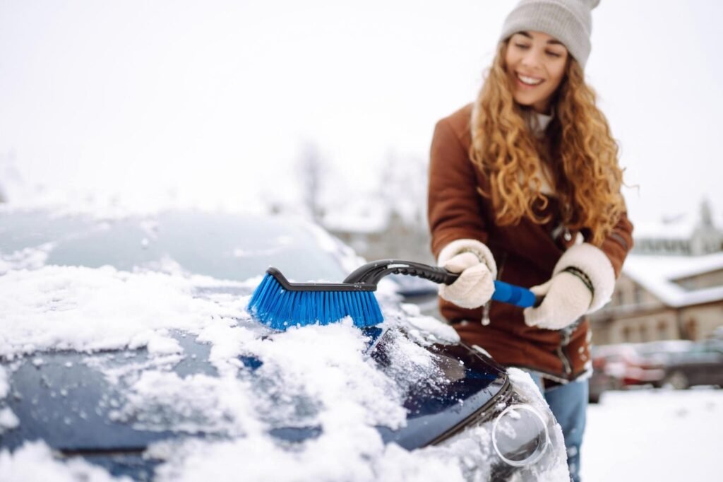 Snow brush for car