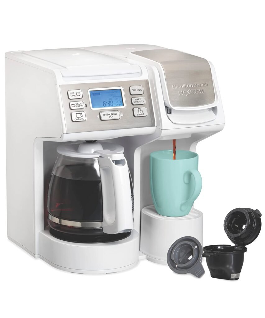 White Coffee Maker