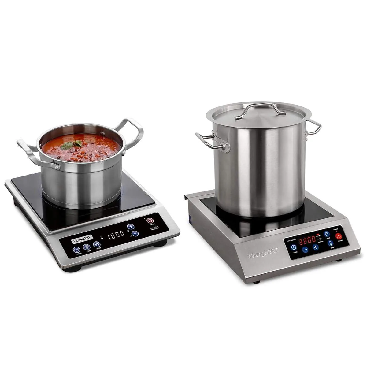 ChangBERT Induction Cooktop, 1800W NSF Certified