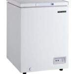 Frigidaire EFRF3005-AMZ 3.5 cu ft compact chest freezer with lid open