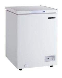 Frigidaire EFRF3005-AMZ chest freezer — 3.5 cu ft, garage-ready, adjustable thermostat and removable basket