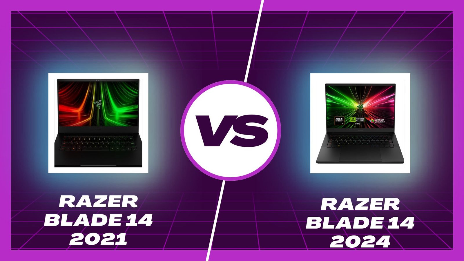 Razer Blade 14 2021 vs Razer Blade 14 2024