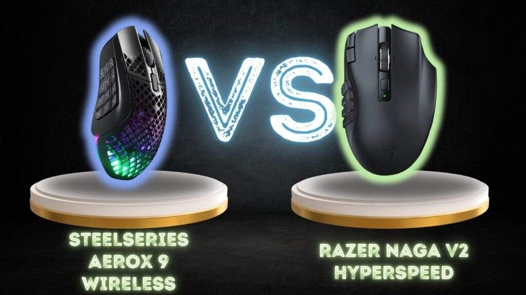 SteelSeries Aerox 9 Wireless vs Razer Naga V2 HyperSpeed